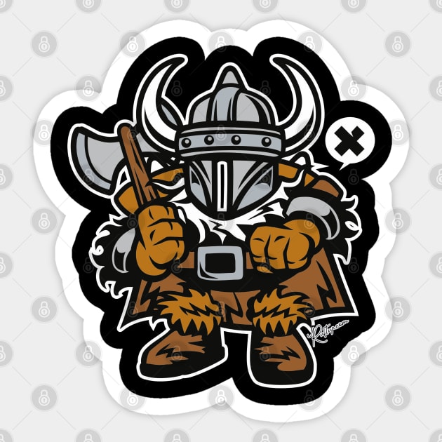 Viking The Original Hacker Hackerman Character Sticker by RuftupDesigns